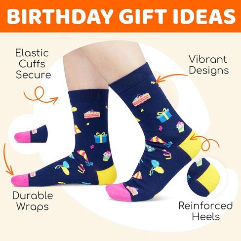 HAPPYPOP Gifts for Teenage Boys Girls Funny Gifts for Teens, 14th Birthday Gifts for 14 Year Old Girls Boys, Funny Crazy Socks for Teens in Kuwait