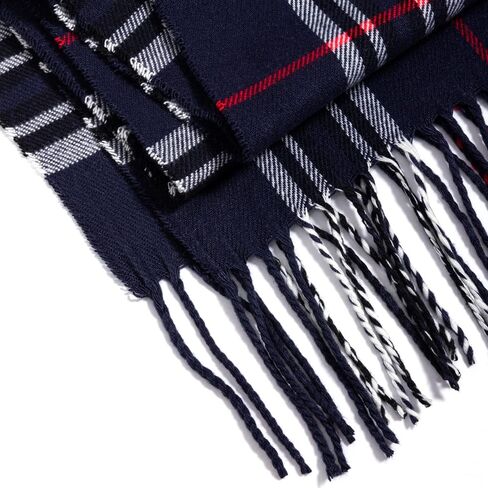 AUSEKALY Scarf For Women Men Winter Plaid Neck Scarves Fall Softest Classic Warm Lightweight in Kuwait