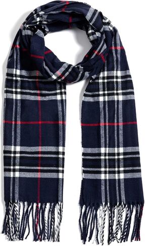 AUSEKALY Scarf For Women Men Winter Plaid Neck Scarves Fall Softest Classic Warm Lightweight in Kuwait