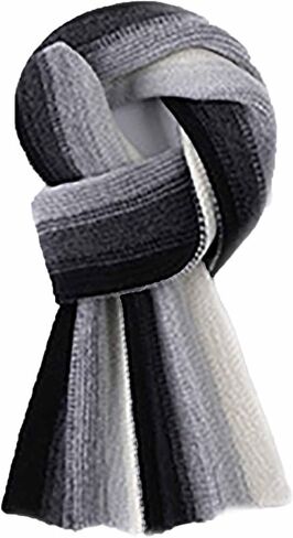 Winter Chunky Knit Scarf for Women Ultra Soft Thick Warm Knitted Scarf Long Knit Scarves for Women's Cold Weather in Saudi Arabia