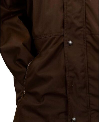 Outback Trading Company Waterproof Breathable Adjustable Outdoor Camping Traveling Packable Oilskin Hooded Lined Parka Jacket in Saudi Arabia