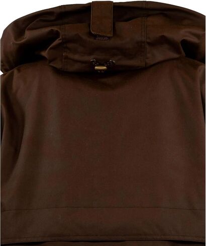 Outback Trading Company Waterproof Breathable Adjustable Outdoor Camping Traveling Packable Oilskin Hooded Lined Parka Jacket in Saudi Arabia