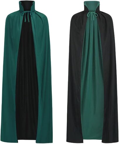 زي HAPNBCELE ذو الرأس القابل للعكس للبالغين من العصور الوسطى لمصاصي الدماء الشيطان لحفلات الهالوين وعيد الميلاد التنكرية in Kuwait