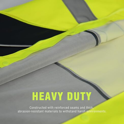 FWG Men's Workwear PRO Rain Suit - Ultimate Safety & Comfort | Waterproof, Durable PU Jacket & Bib Pants Set. in Saudi Arabia