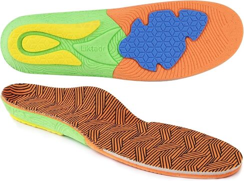 Shoe Inserts for Women Men, Arch Support-Plantar Fasciitis Insoles, Orthotic Inserts to Relieve Foot Pain, Flat Feet Inserts, Provide Cushioning and Support for Men's Feet(M:M8-10/W10-12) in Saudi Arabia