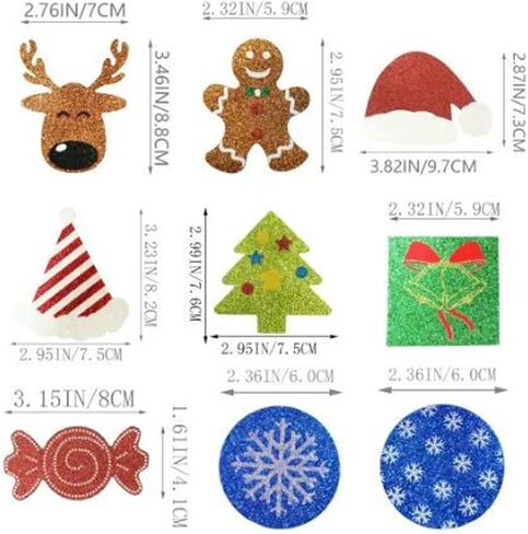 10 أزواج من فطائر اللحم للحلمات في عيد الميلاد للنساء، أغطية حلمات للعطلات والسنوات الجديدة للسيدات، إكسسوارات ملابس داخلية مريحة باللون الأحمر in Kuwait