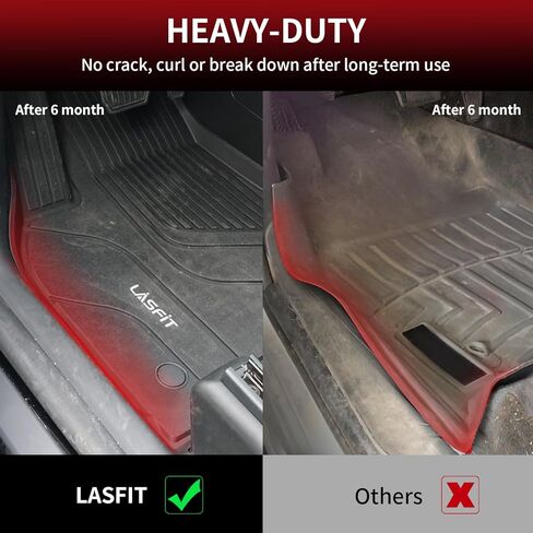 سجادة سرير شاحنة LASFIT لسيارة Tesla Cybertruck 2024 2025 2023 ملحقات مخصصة تناسب TPE شديدة التحمل في جميع الأحوال الجوية مقاومة للماء Cybertruck البضائع بطانة سرير بطانة سجادة أمامية خلفية فرعية مجموعة سجادة صندوق السيارة من 3 قطع in Kuwait