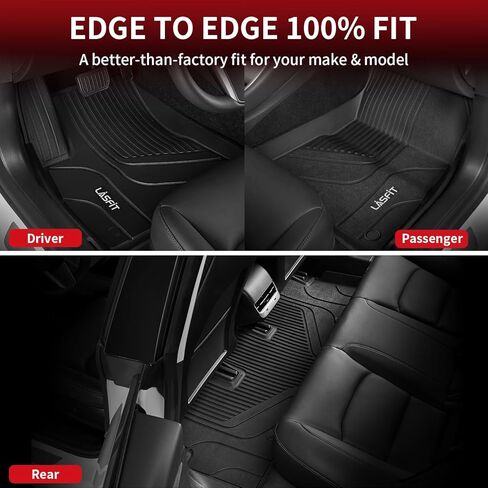 سجادة سرير شاحنة LASFIT لسيارة Tesla Cybertruck 2024 2025 2023 ملحقات مخصصة تناسب TPE شديدة التحمل في جميع الأحوال الجوية مقاومة للماء Cybertruck البضائع بطانة سرير بطانة سجادة أمامية خلفية فرعية مجموعة سجادة صندوق السيارة من 3 قطع in Kuwait