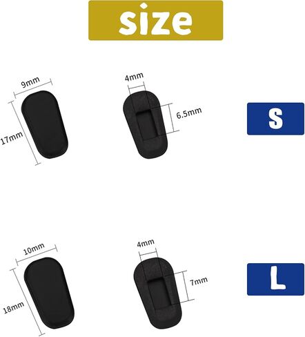5 Pairs Slip-on Nose Pads Covers,Soft Silicone Eyeglasses Nosepads Anti-Slip Glasses Nose Piece,Eyewear Protective Covers Eye Pads for Glasses Sunglasses(5Pairs,White, S Size) in Kuwait