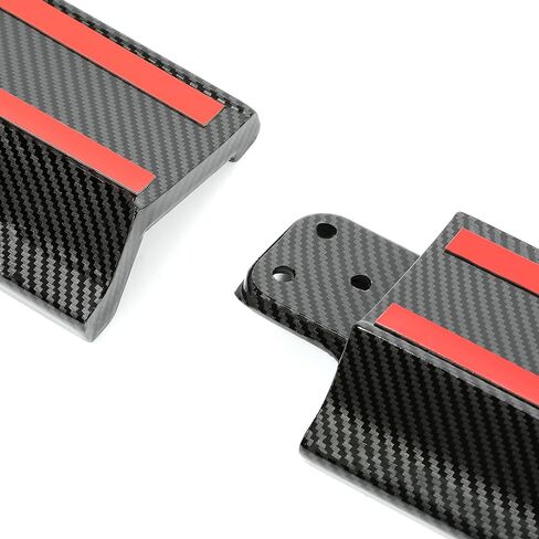 قطعة بديلة لتمديد التنورة الجانبية من Kojem 4 قطع متوافقة مع طراز تسلا 2017-2023 3 من ألياف الكربون الطباعة على الألواح الهزازة طقم هيكل حماية من بلاستيك ABS in Kuwait