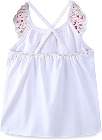 Mud Kingdom Girls Outfits Summer Fashion Cold Shoulder Backless Tank Top and Shorts Clothing Set Floral in Kuwait