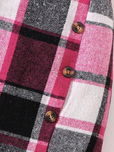 Milumia Girl's Clothing Sets 2 Piece Puff Sleeve Ribbed Tee with Plaid Wrap Mini Skirt Outfits in Saudi Arabia