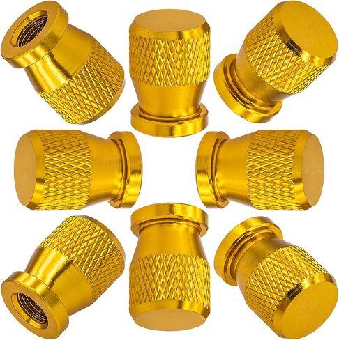 4PCS Spiked Shape Tire Valve Stem Caps, Aluminum Alloy Spike Wheel Tire Valve Stem, Universal Dustproof Waterproof Air Caps for Cars, SUV, Trucks, Bikes, Motorcycles, Bicycles(Black) in Kuwait