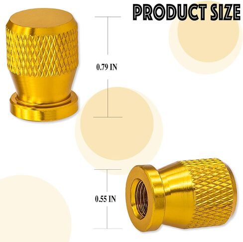 4PCS Spiked Shape Tire Valve Stem Caps, Aluminum Alloy Spike Wheel Tire Valve Stem, Universal Dustproof Waterproof Air Caps for Cars, SUV, Trucks, Bikes, Motorcycles, Bicycles(Black) in Kuwait