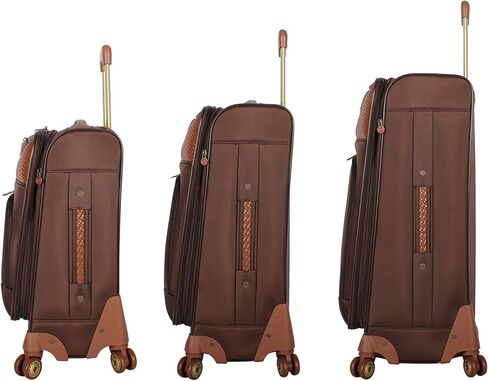 Pathfinder 4-Piece Spinner Luggage Set, telescoping handle (Chocolate) in Saudi Arabia