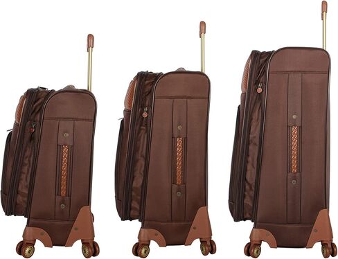 Pathfinder 4-Piece Spinner Luggage Set, telescoping handle (Chocolate) in Saudi Arabia