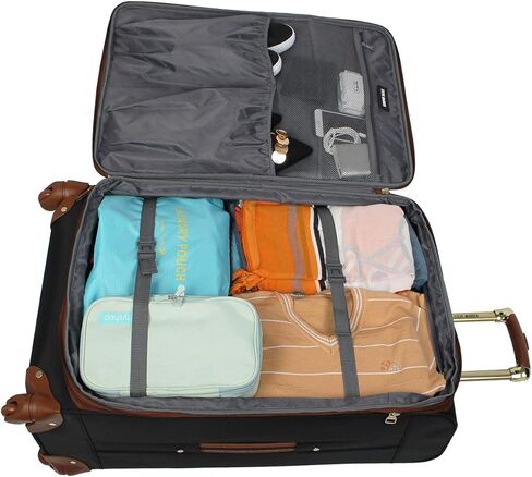 Pathfinder 4-Piece Spinner Luggage Set, telescoping handle (Chocolate) in Saudi Arabia