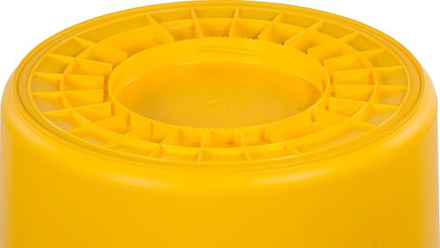 منتجات Carlisle FoodService 34105614 غطاء دائري من البولي إيثيلين برونكو، قطر 26-1/2 بوصة × ارتفاع 2-1/4 بوصة، أزرق، لحاويات القمامة سعة 55 جالون (علبة من 2) in Kuwait