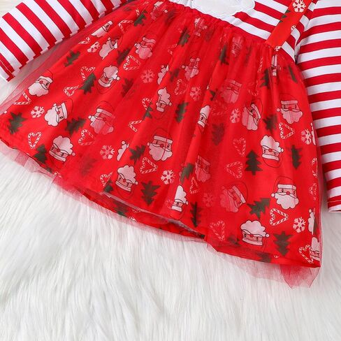 Toddler Girl Christmas Clothes,Girls Christmas Outfit Set Xmas Tunic Dress+Legging Pant Set in Kuwait