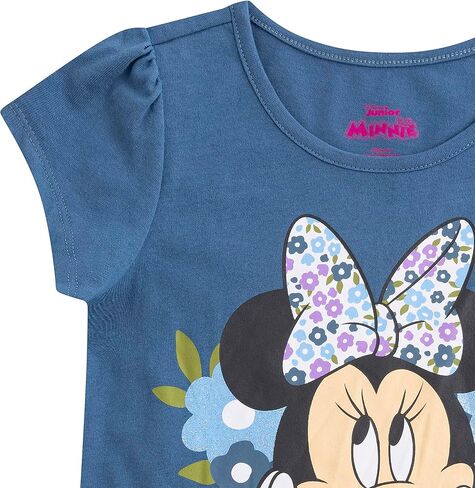 Disney Minnie Mouse Girls Legging Pants and Short Sleeve T-Shirt 2 Piece Set for Little Kids in Saudi Arabia