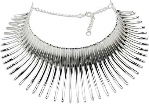 Big Metal African Choker Necklace for Women Collar Statement Torques Punk Tribal Jewelry Chain Indian Alloy Female Necklace in Kuwait