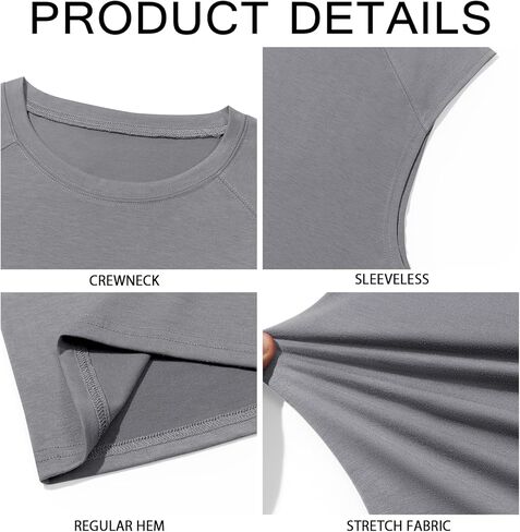 Runcati Mens Sleeveless Tank Tops Workout Cut Off Shirt Athletic Muscle Gym T Shirts in Saudi Arabia