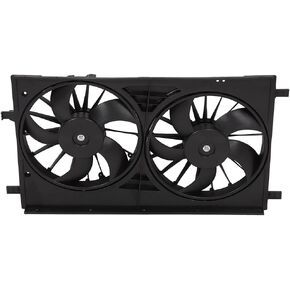 SCITOO 621570 Electric Radiator Condenser Engine Dual Cooling Fan Fit for 2011-2014 for Chrysler 200 2007-2010 for Chrysler for Sebring 2008-2014 for Dodge for Avenger 2007-2012 for Dodge for Caliber