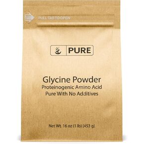 PURE ORIGINAL INGREDIENTS Glycine Power, 1 lb, Non-GMO, Non-Essential Amino Acid