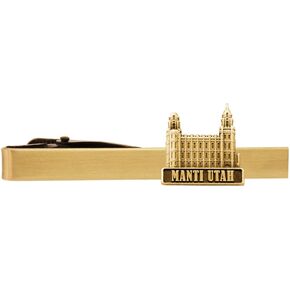LDS Manti Utah Temple Gold Steel Tie Bar - Tie Clip - Priesthood Gift, LDS Missionary, Tie Clip