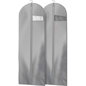 Lazebox 3 packs Garment Bags for Travel and Closet Storage with Zipper Pocket, Heavy Duty Waterproof Hanging Suit Bag with Handles for Suits, Coats, Jackets, Shirts