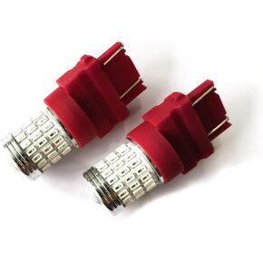 Extremely bright Low power Flashing Brake Stop Lights 3157 3057 3156 3056 Bulbs with Projector Replacement for Tail Brake Parking Lights, Brilliant Red