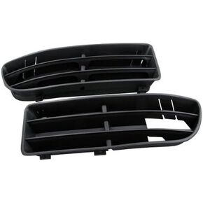 Front Pair Left & Right Lower Insert Vent Grille Fit for Volkswagen VW Jetta Bora Mark Mk4 1999 2000 2001 2002 2003 2004