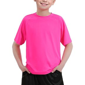 Boys Rash Guard Short Sleeve UPF 50+ Sun Protection Swim Shirts Quick Dry Kids Rashguard 7-16 Years