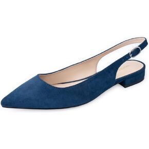 Women Slingback Flat Pointed Toe Shoes for Dressy,Casual,Work,Wedding