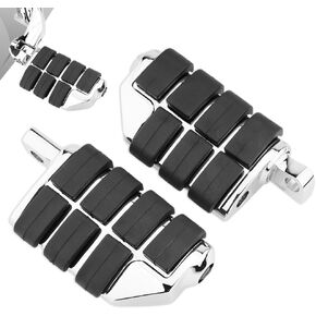 أوتاد قدم للدراجات النارية على الطرق الوعرة MX Style Footpegs متوافقة مع Harley Dyna Fatboy Sportster Iron 883، دواسات قدم دوارة واسعة 360 درجة باستخدام الحاسب الآلي (أسود)
