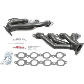 JBA (1850S-4JT) 1-5/8" Stainless Steel Titanium Ceramic Shorty Exhaust Header for GM Truck/SUV 5.3/6.2L
