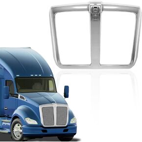 إدراج مصبغة لـ Kenworth T680 2015-2022 [ث/حامل شاشة] شبكة حديد OE استبدال Kenworth T680 شواية أمامية