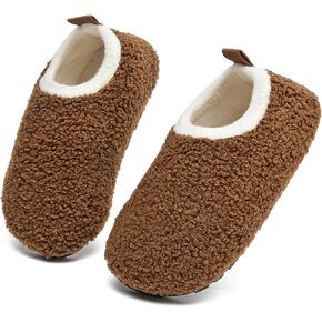 DADAWEN Toddler Boys Girls House Slippers Indoor Home Shoes Kids Baby Outdoor Lightweight Non-Slip Rubber Sole Winter Warm Slipper Soft Socks Shoes in Kuwait