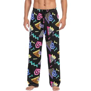 Corgi Men's Straight-Fit Pajama Pant Jersey Sleep Pjs Bottoms with Pocket Drawstring