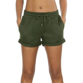icyzone Workout Lounge Shorts for Women - Athletic Running Jogging Cotton Sweat Shorts