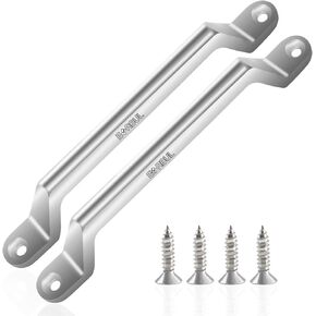 RV Grab Door Handle, Heavy Duty 304 Stainless Steel Entry Door Assist Handle, Grab Pull Handles for RV, Camper, Trailer, Cargo Trailer, Motor Home, Boat (with Screws)