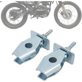 Motorcycle Chain Tensioner Adjuster for Hawk 250,Aluminium Chain Axle Adjuster Block for Hawk 250cc -Gold