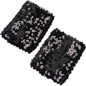 Stylish Stretchy Elastic Arm Sleeves Sequins for Party Costume Women's Cuffs Arm Sleeve with Stunning Sequins