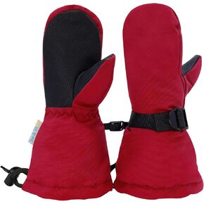 JAN & JUL Girls’ Insulated Waterproof Snow Mittens for Toddler and Kids