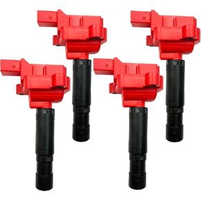 PERFORMANCE IGNITION COIL SET OF 4PCS A0001502580 A0001502980 UF555 UF658 FOR MERCEDES BENZ C250 SLK250 C200 C180 C230 E200 E260 SLK200 1.8T L4 M271 C203 S204 W204 W212