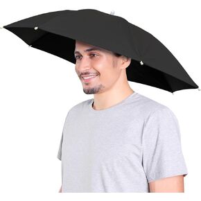Rain Umbrella Hat for Women and Men,Elastic Headband,head umbrella hats for adults