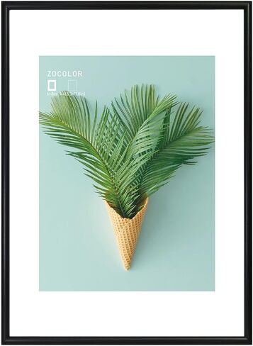 إطار أسود مقاس A4، إطار صورة مقاس 8.3x11.7 بدون حصيرة أو صورة مقاس 6x8 مع حصيرة، إطار معدني رفيع حديث مقاس A4 مع أكريليك عالي الدقة، إطار ملصق أو إطار شهادة (أسود-A4) in Saudi Arabia