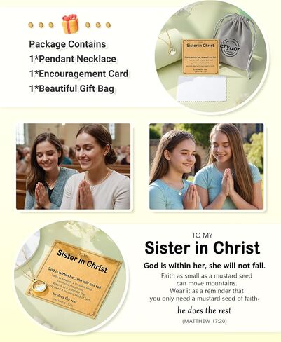 Silver/Gold Love Moving Mountains-Mustard Seed Necklace for Women Girls, Birthday Christmas Valentins's Day Christian Jewelry Gifts for Granddaughter Daughter Sister in Saudi Arabia