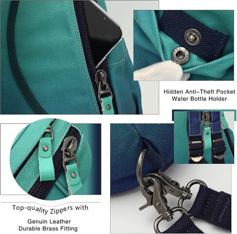 KL928 Canvas Sling Bag - Small Crossbody Backpack Shoulder Casual Daypack Rucksack for Men Women in Saudi Arabia