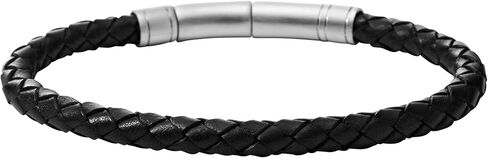 Fossil Men's Leather Bracelet, Color: Brown (Model: JF03323040) in Saudi Arabia